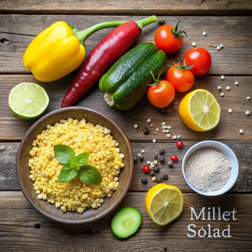 Spicy Millet and Roasted Vegetables Salad
